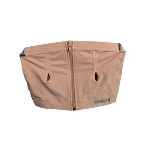 Medela Hands Free Pumping Bra Adaptive Stretch Comfortable Blush Pink Medium